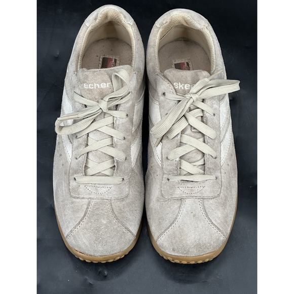 Skechers 2980 Scooters Ladies Retro Suede Tan Sand Sz 8 Sneakers Casual - Picture 3 of 13